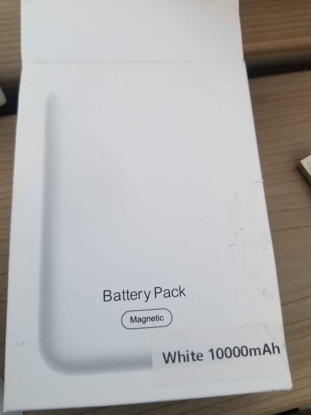 Magnetic White 10000mAh Battery Pack Power Bank